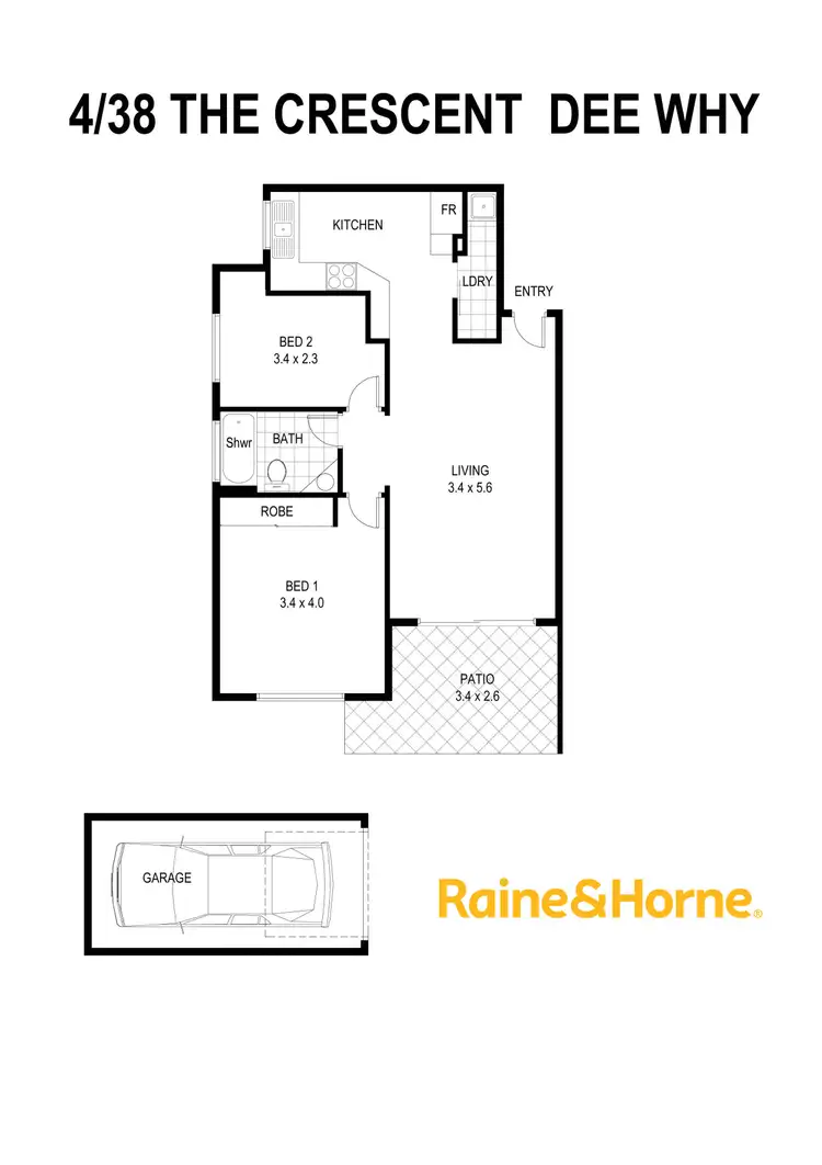 Floorplan of Homely unit listing, 4/38 The Crescent, Dee Why NSW 2099