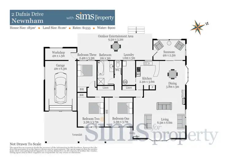 Floorplan of Homely house listing, 2 Dafnis Drive, Newnham TAS 7248