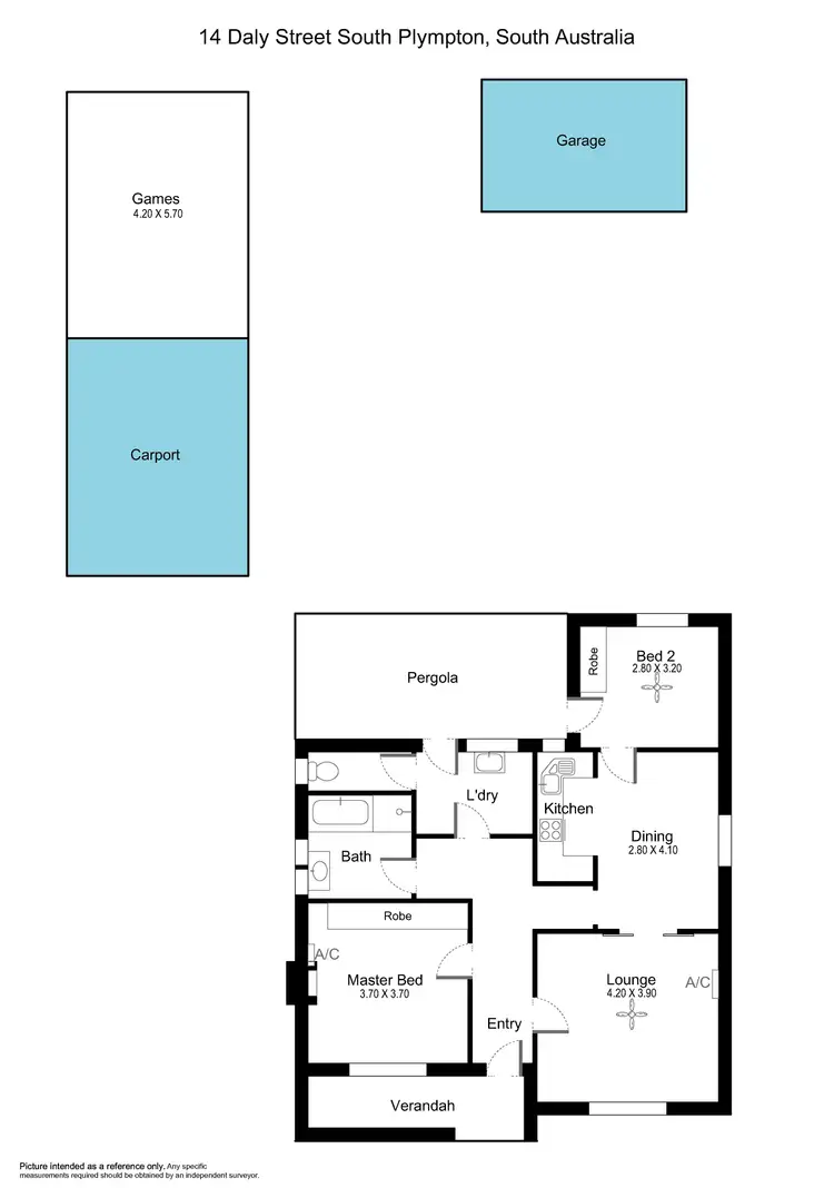 Floorplan of Homely house listing, 14 Daly Street, South Plympton SA 5038