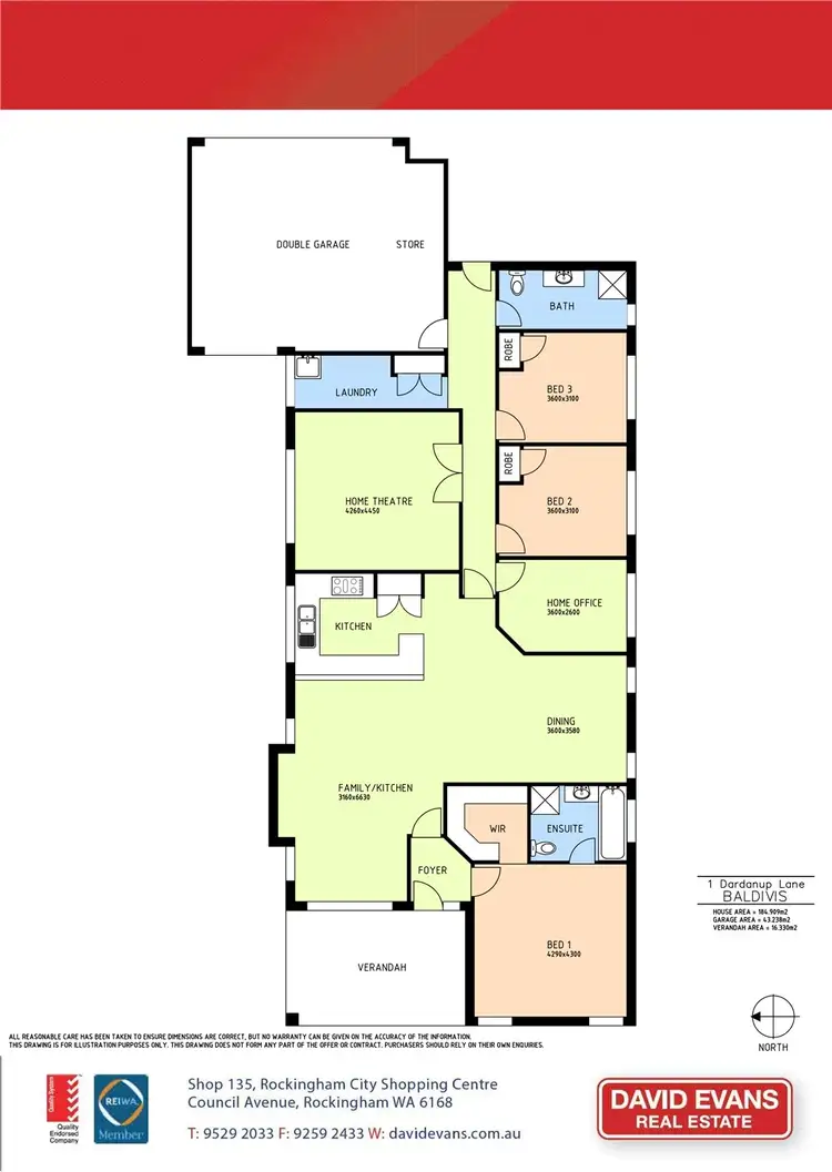 Floorplan of Homely house listing, 1 Dardanup Lane, Baldivis WA 6171