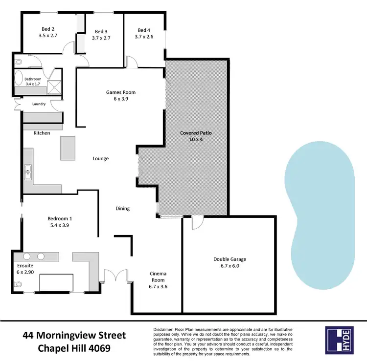 Floorplan of Homely house listing, 44 Morningview Street, Chapel Hill QLD 4069