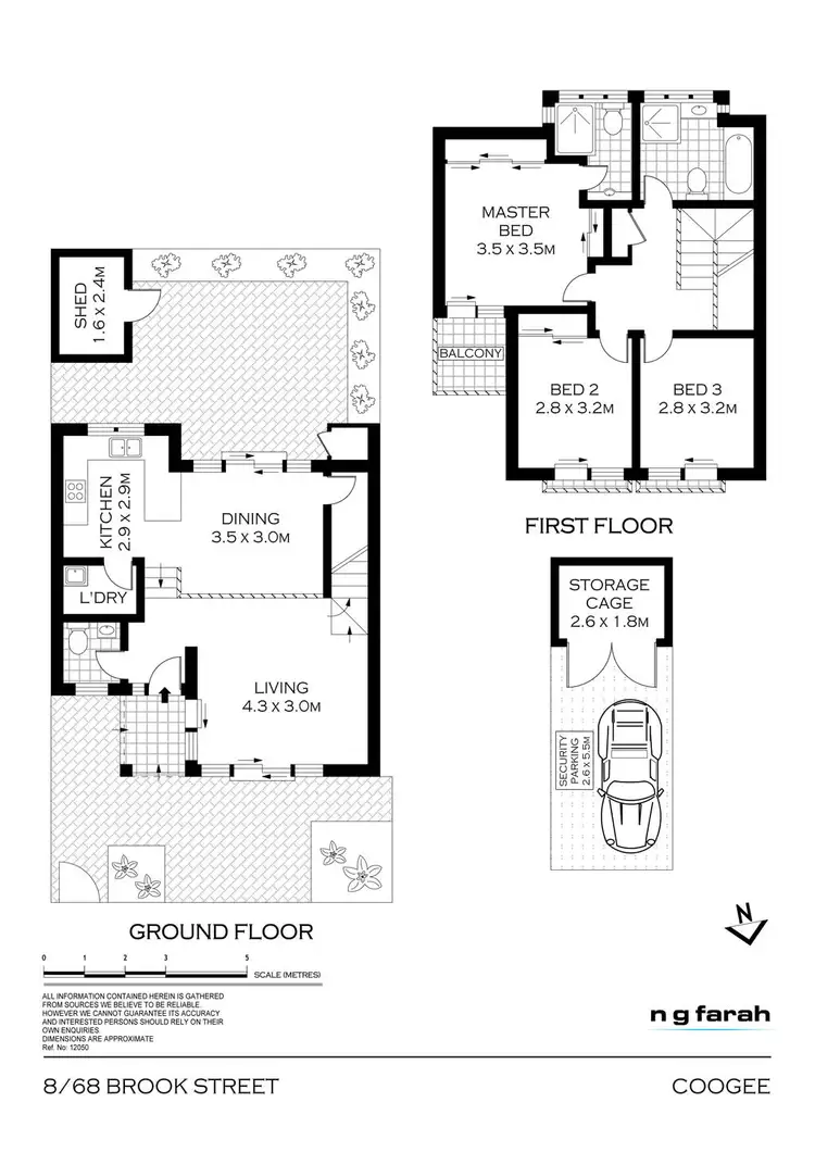Floorplan of Homely townhouse listing, 8/68-72 Brook Street, Coogee NSW 2034