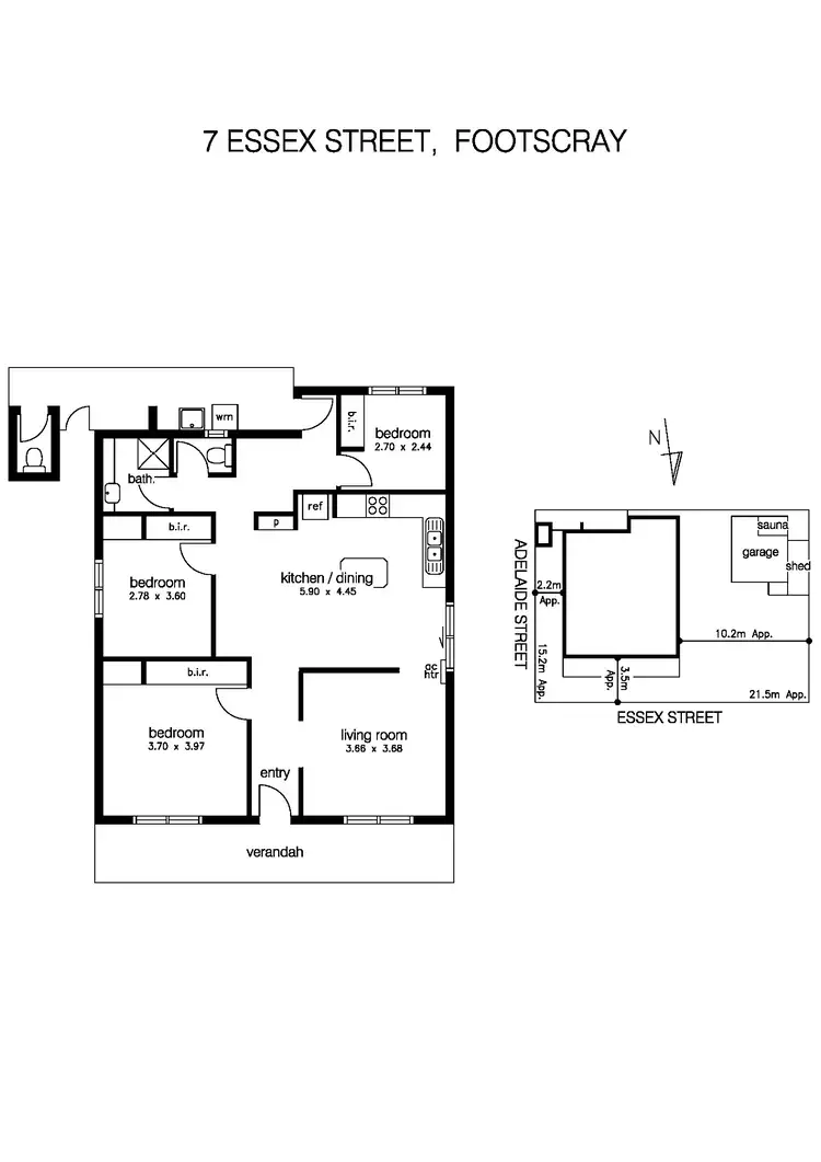 Floorplan of Homely house listing, 7 Essex Street, Footscray VIC 3011