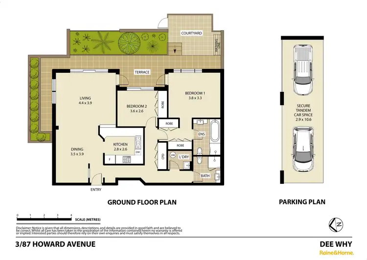 Floorplan of Homely unit listing, 3/87 Howard Avenue, Dee Why NSW 2099