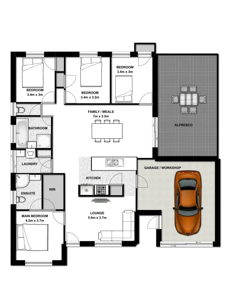 Floorplan of Homely house listing, 24 Weeping Fig Court, Jimboomba QLD 4280