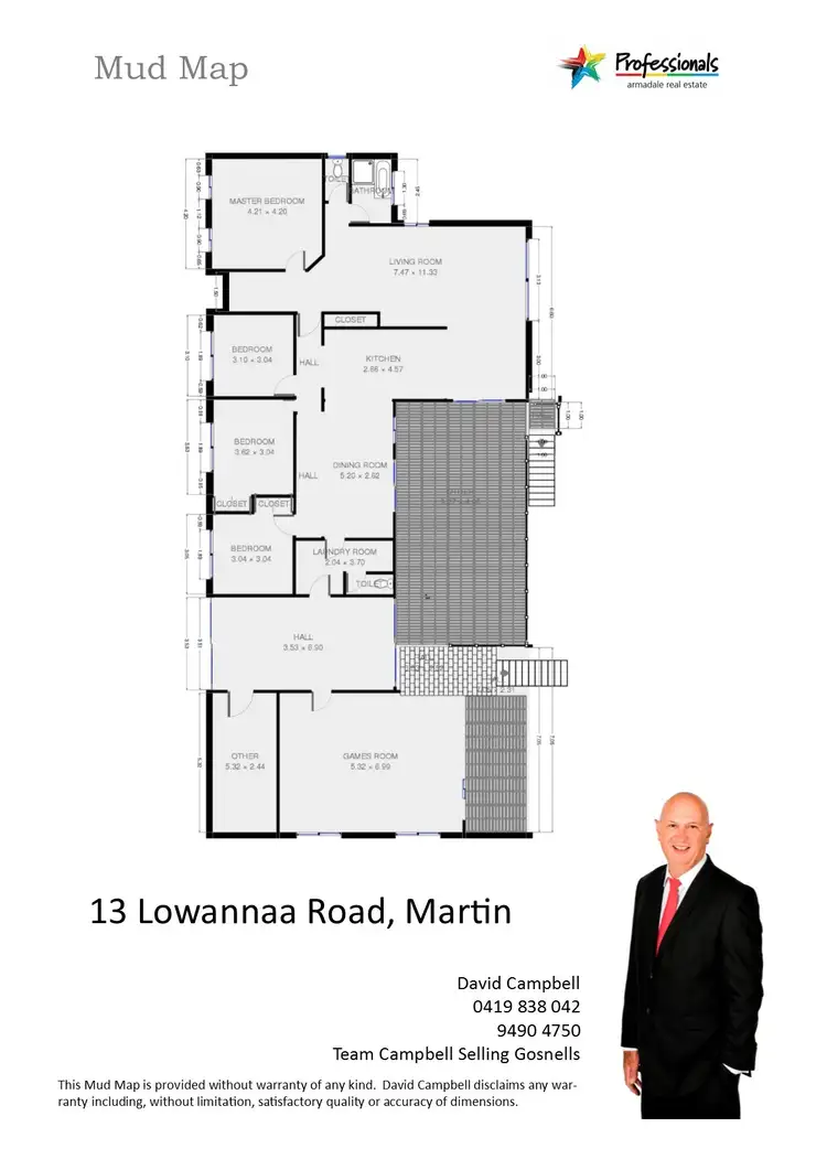 Floorplan of Homely house listing, 13 Lowannaa Road, Martin WA 6110