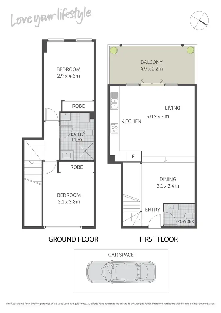 Floorplan of Homely apartment listing, 13/617-627 King Street, Newtown NSW 2042