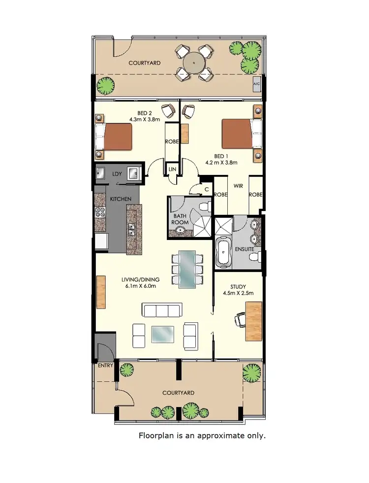 Floorplan of Homely apartment listing, 223/18-26 Church Ave, Mascot NSW 2020