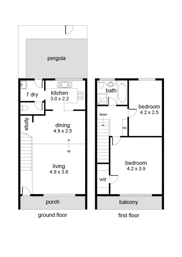 Floorplan of Homely townhouse listing, 22/9 O G Road, Klemzig SA 5087