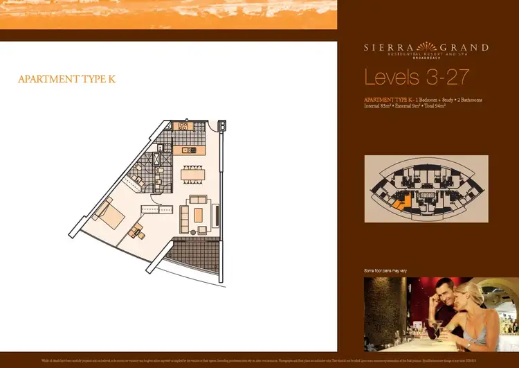 Floorplan of Homely apartment listing, 1110/22 'Sierra Grand' Surf Parade, Broadbeach QLD 4218