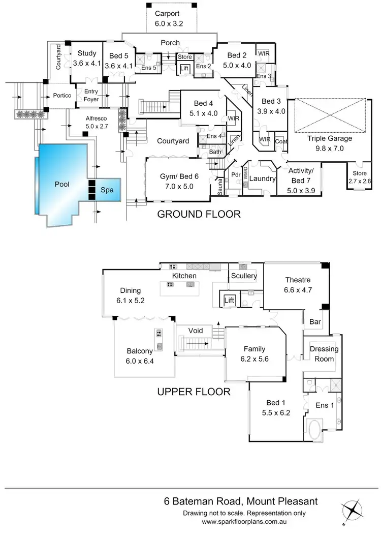 Floorplan of Homely house listing, 6 Bateman Road, Mount Pleasant WA 6153