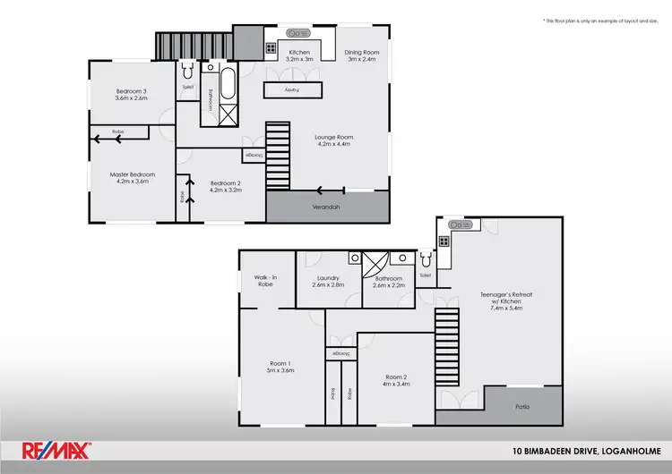 Floorplan of Homely house listing, 10 BIMBADEEN DRIVE, Loganholme QLD 4129