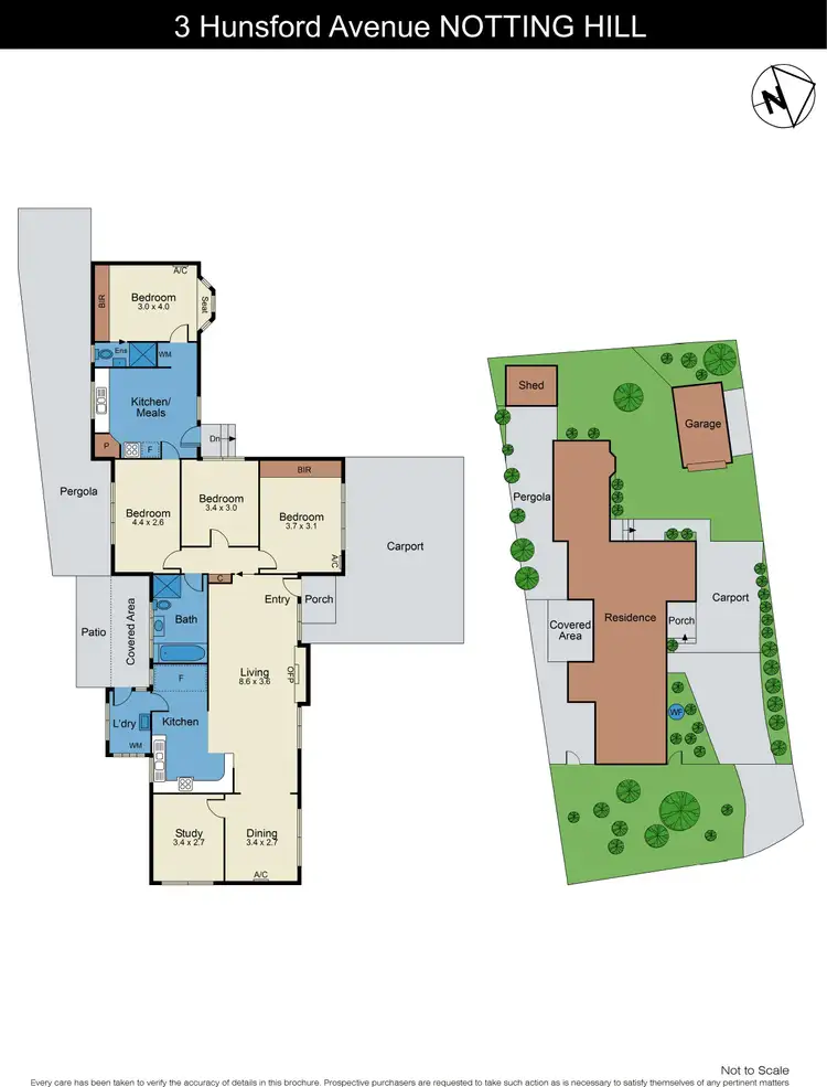 Floorplan of Homely house listing, 3 Hunsford Avenue, Notting Hill VIC 3168