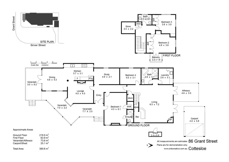Floorplan of Homely house listing, 86 Grant Street, Cottesloe WA 6011