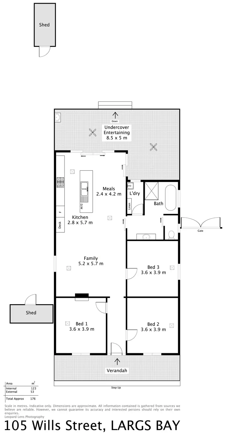 Floorplan of Homely house listing, 105 Wills Street, Largs Bay SA 5016