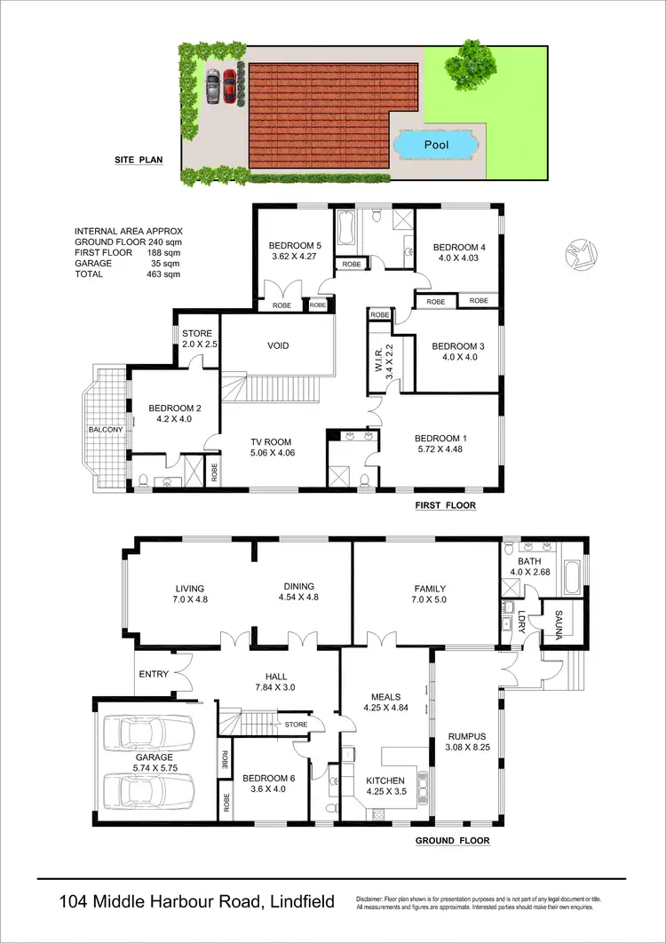 Floorplan of Homely house listing, 104 Middle Harbour Road, Lindfield NSW 2070