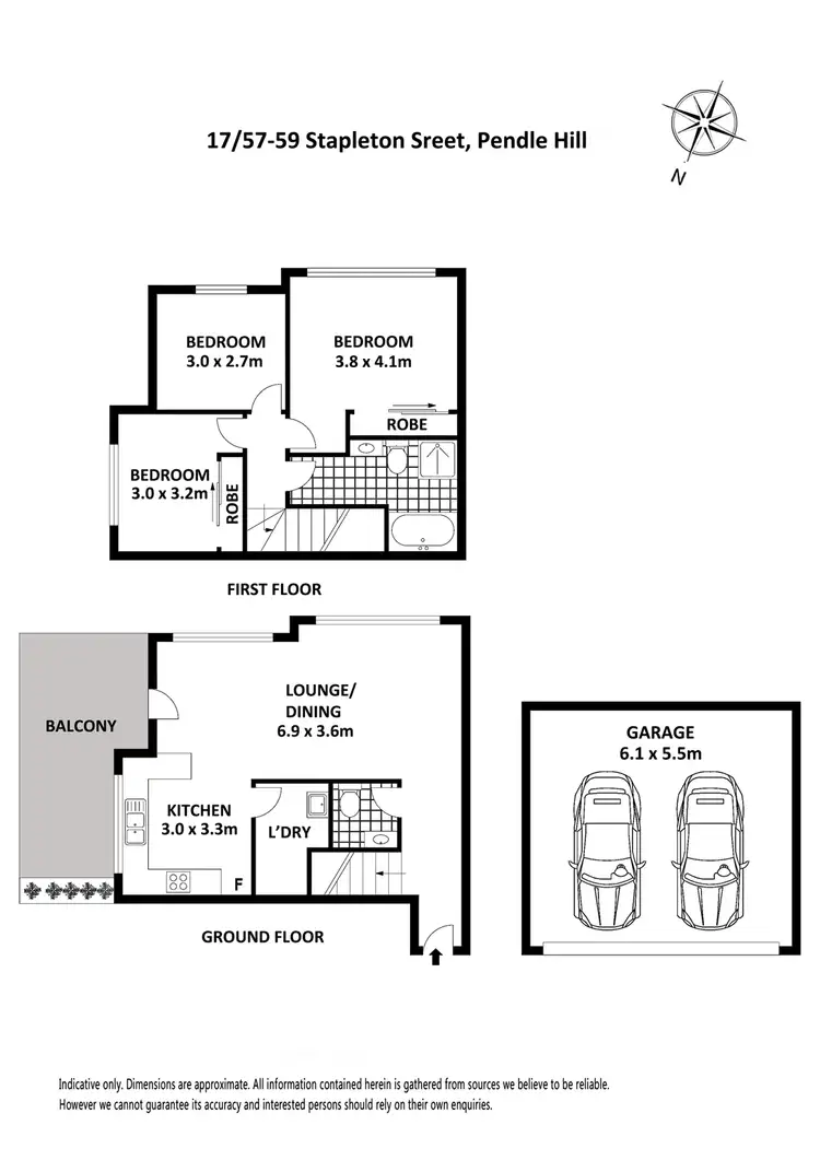 Floorplan of Homely unit listing, 17/57-59 Stapleton Street, Pendle Hill NSW 2145