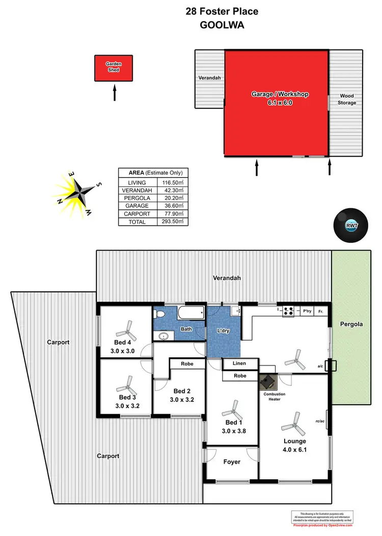 Floorplan of Homely house listing, 28 Foster Place, Goolwa SA 5214