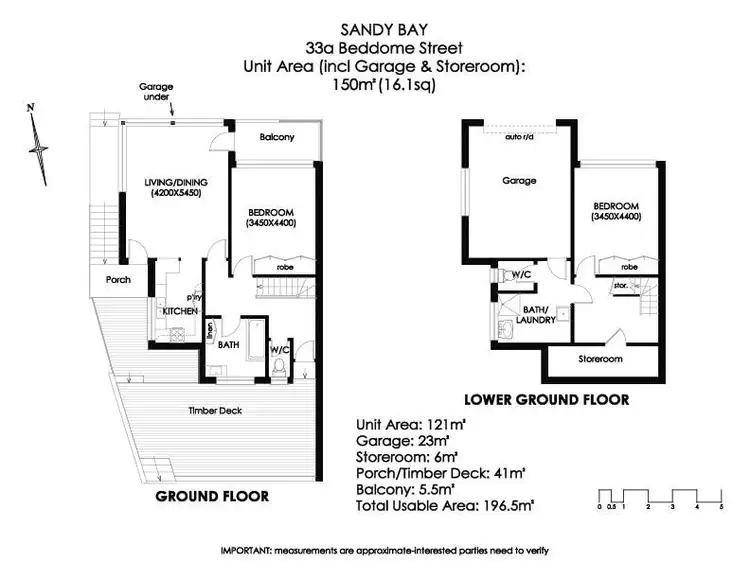 Floorplan of Homely townhouse listing, 1/33 Beddome Street, Sandy Bay TAS 7005