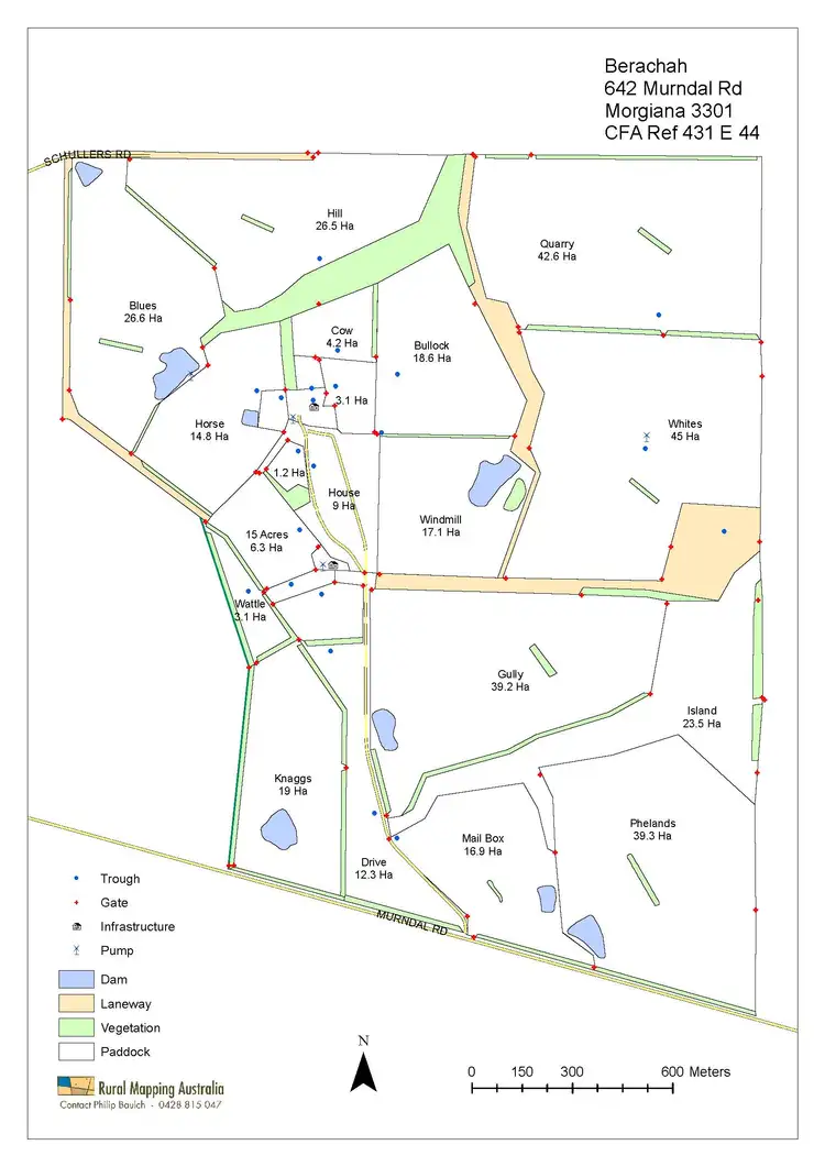 Floorplan of Homely rural property listing, 642 Murndal Road, Morgiana via, Hamilton VIC 3300