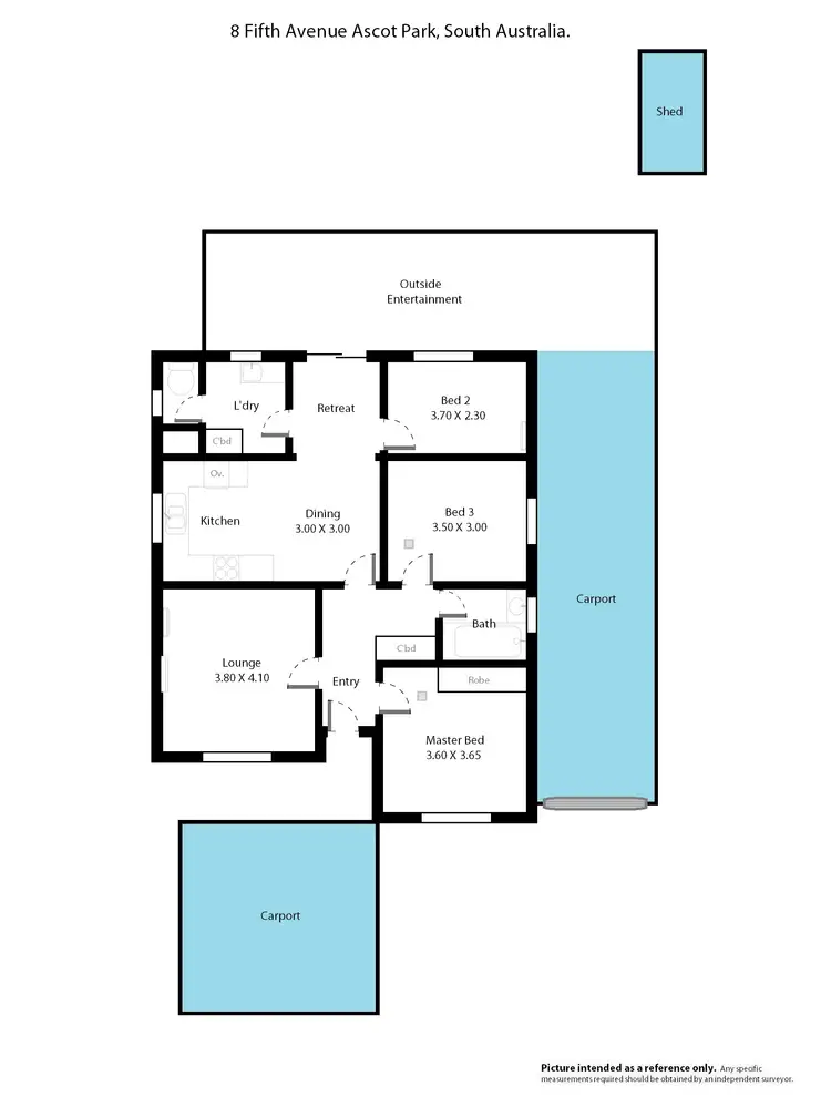 Floorplan of Homely house listing, 8 Fifth Avenue, Ascot Park SA 5043