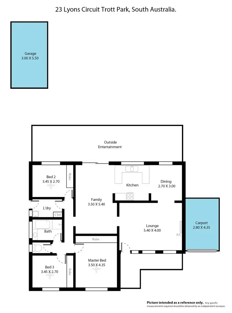 Floorplan of Homely house listing, 23 Lyons Cirucit, Trott Park SA 5158