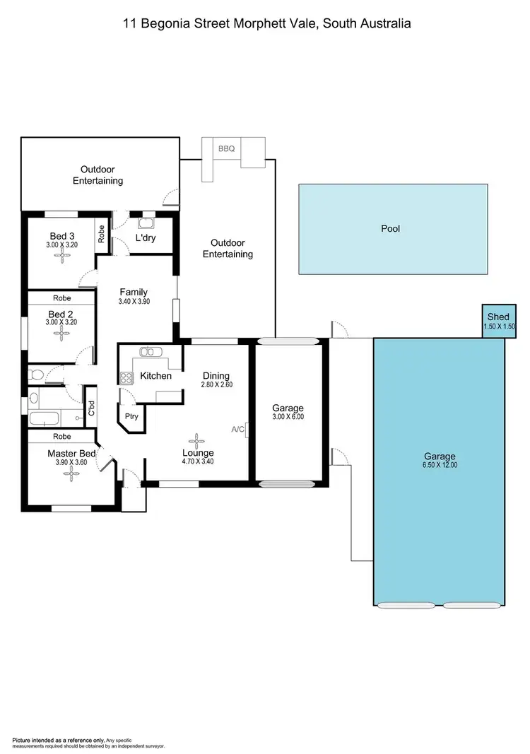 Floorplan of Homely house listing, 11 Begonia Street, Morphett Vale SA 5162