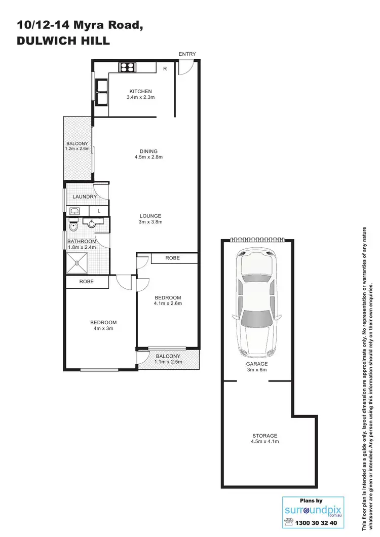 Floorplan of Homely unit listing, 10/12 Myra Road, Dulwich Hill NSW 2203