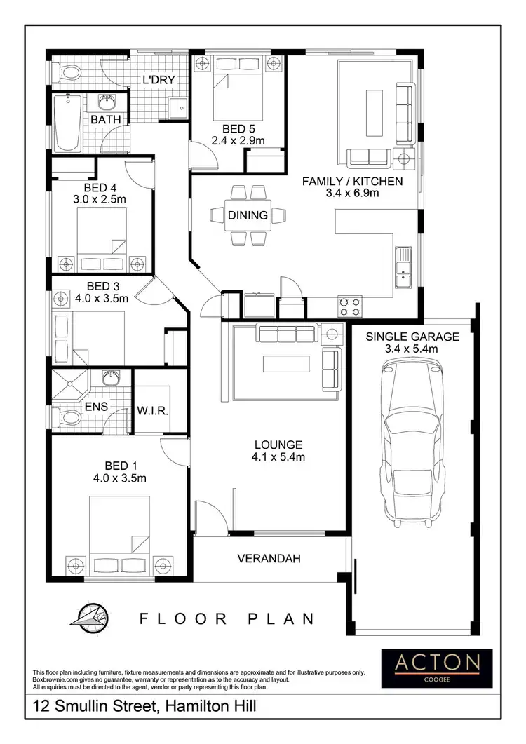 Floorplan of Homely house listing, 12 Smullin Street, Hamilton Hill WA 6163