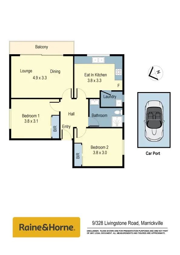 Floorplan of Homely apartment listing, 9/328 Livingstone Road, Marrickville NSW 2204