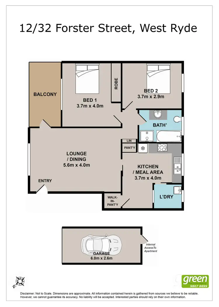 Floorplan of Homely unit listing, 12/32 Forster Street, West Ryde NSW 2114