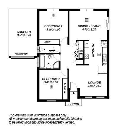 Floorplan of Homely house listing, 3/10-12 Ashwood Circuit, Mawson Lakes SA 5095