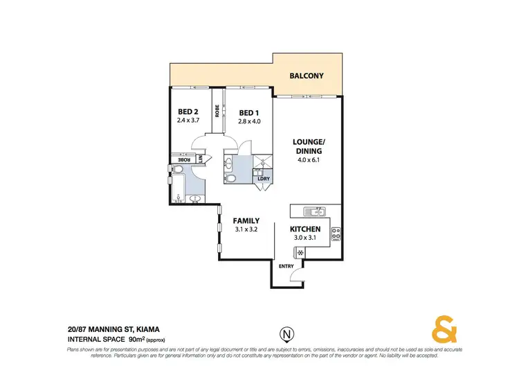 Floorplan of Homely unit listing, 20/87 Manning Street, Kiama NSW 2533