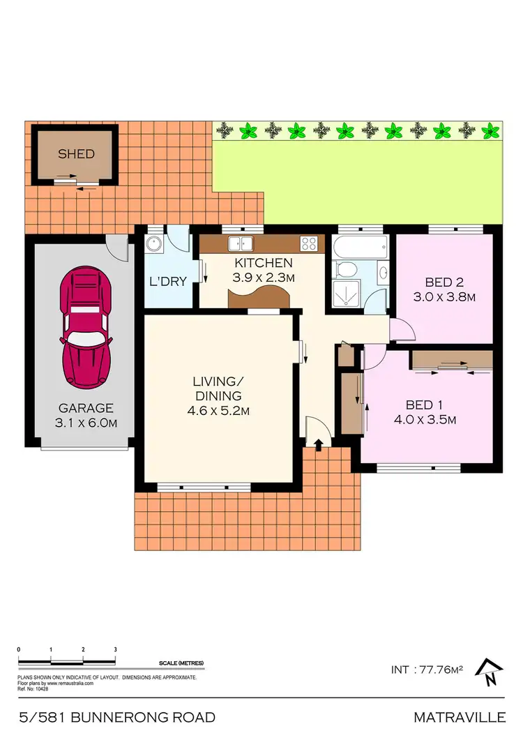 Floorplan of Homely townhouse listing, 5/581 Bunnerong Road, Matraville NSW 2036
