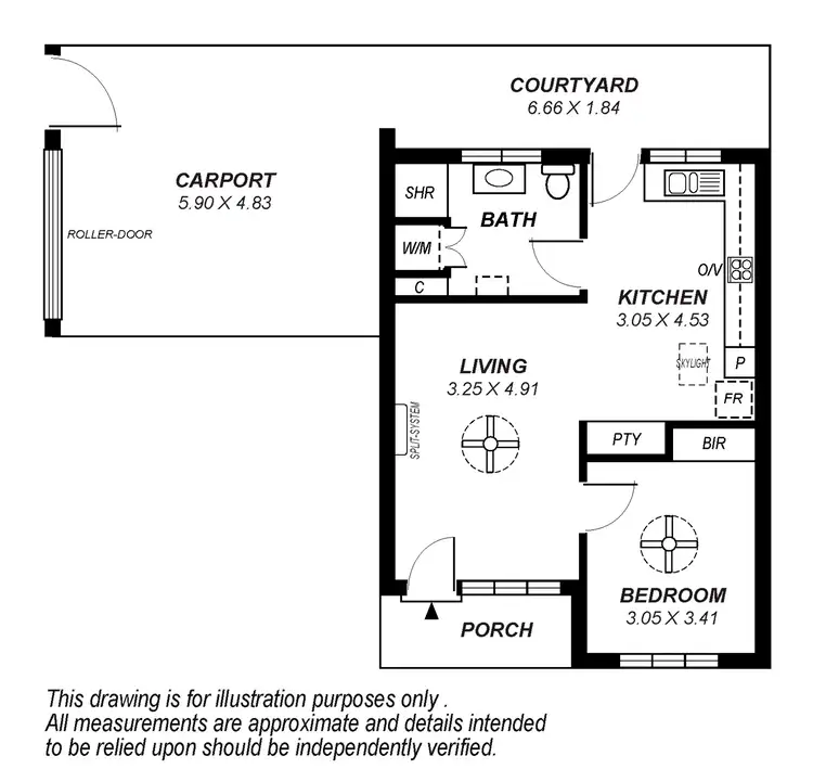 Floorplan of Homely unit listing, 1/2 Old Street, Prospect SA 5082