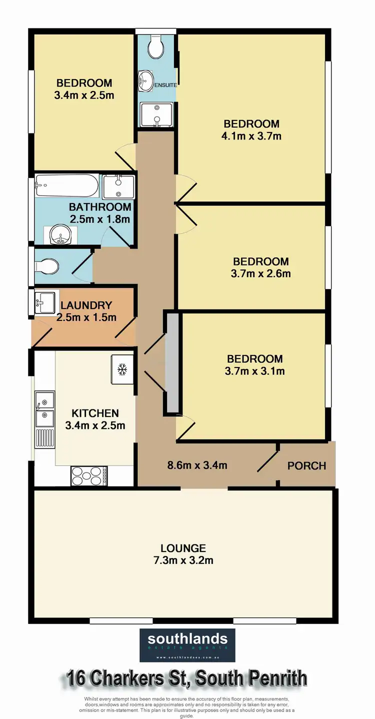 Floorplan of Homely house listing, 16 Charkers Street, South Penrith NSW 2750