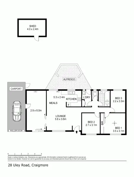 Floorplan of Homely house listing, 28 Uley Road, Craigmore SA 5114