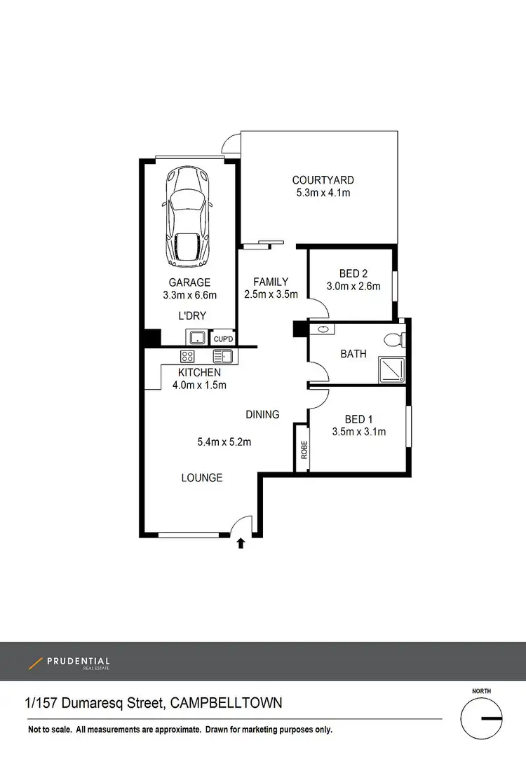 Floorplan of Homely house listing, 1/157-159 Dumaresq Street, Campbelltown NSW 2560