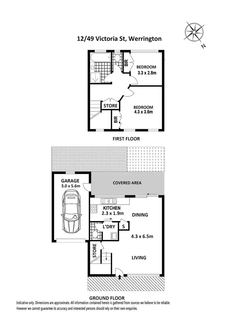 Floorplan of Homely townhouse listing, 12/49-51 Victoria Street, Werrington NSW 2747