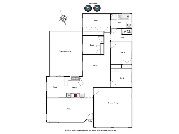 Floorplan of Homely house listing, 119 Glenvale Road, Newtown QLD 4350