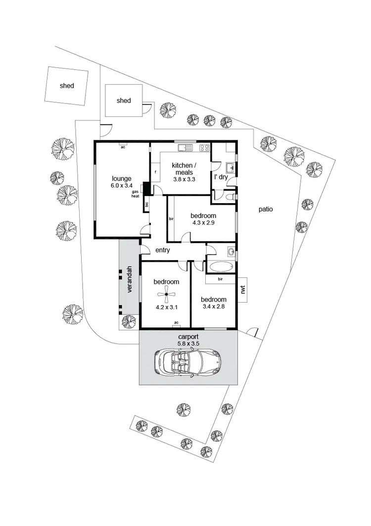 Floorplan of Homely house listing, 28 Burton Avenue, Park Holme SA 5043