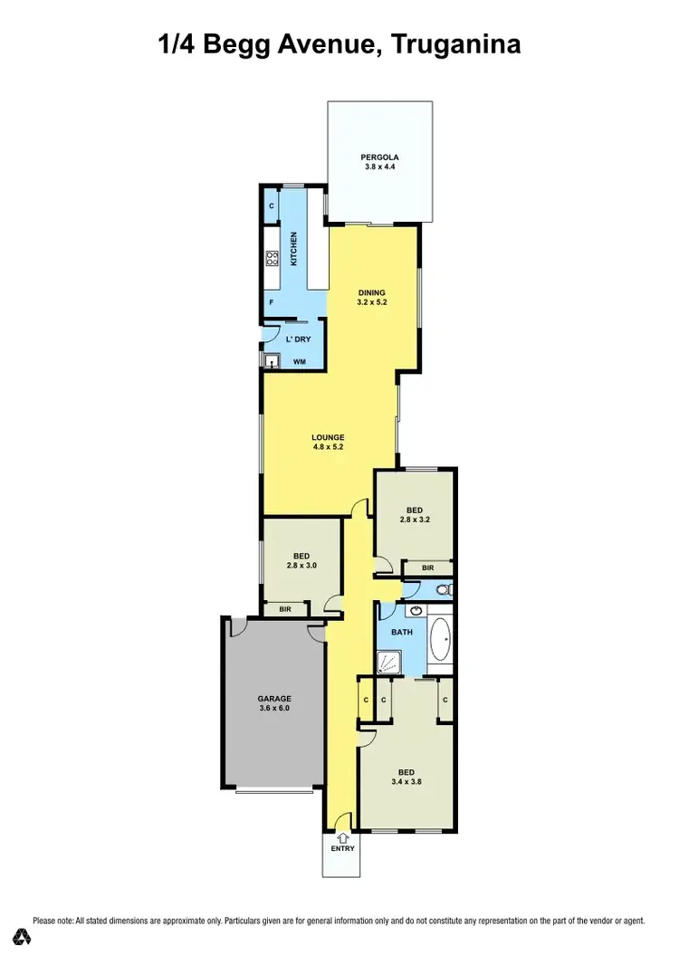 Floorplan of Homely unit listing, 1/4 Begg Avenue, Truganina VIC 3029