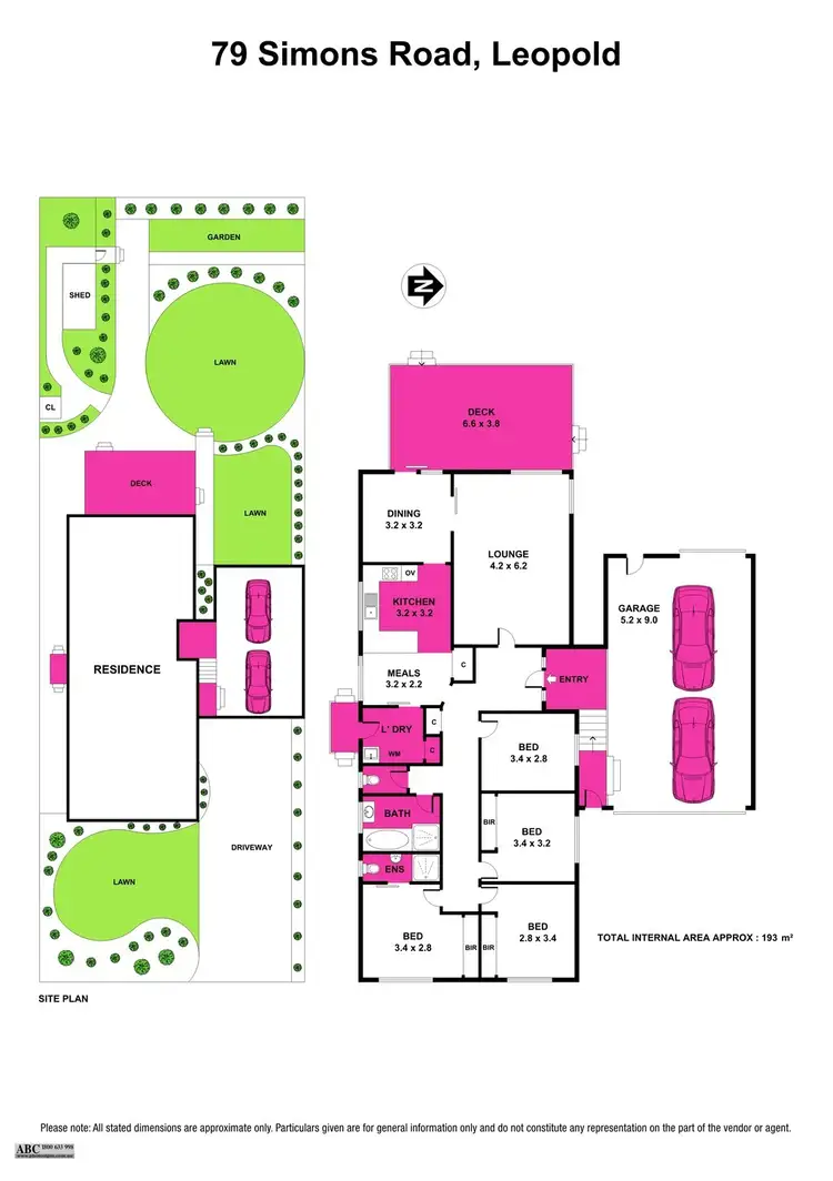 Floorplan of Homely house listing, 79 Simons Road, Leopold VIC 3224