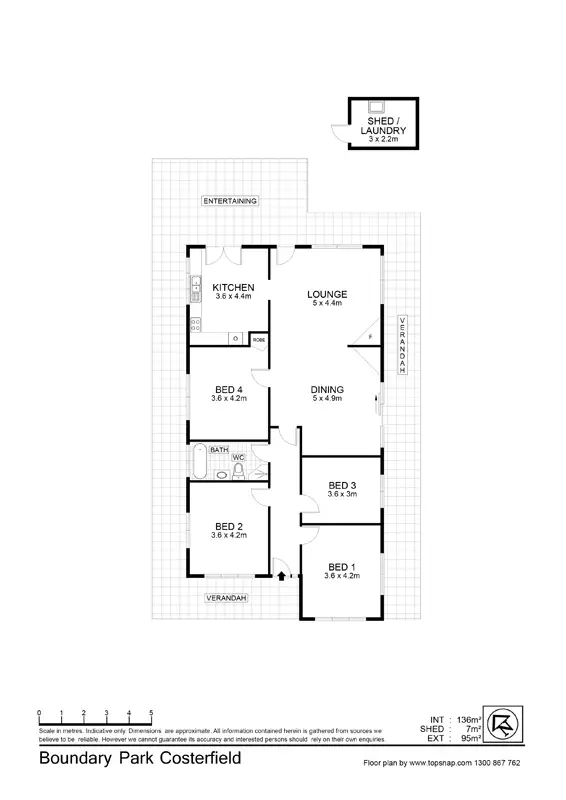 Floorplan of Homely rural property listing, 1444 Heathcote-Nagambie Road, Heathcote VIC 3523