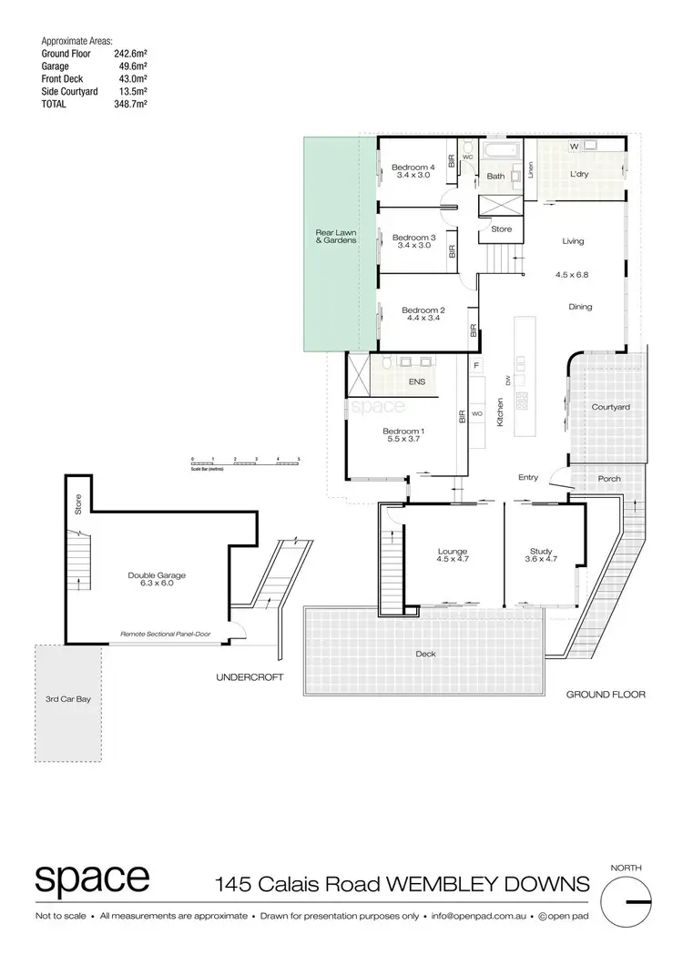 Floorplan of Homely house listing, 145 Calais Road, Wembley Downs WA 6019