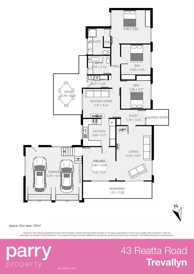 Floorplan of Homely house listing, 43 Reatta Road, Trevallyn TAS 7250
