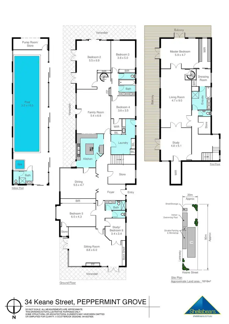 Floorplan of Homely house listing, 34 Keane Street, Peppermint Grove WA 6011