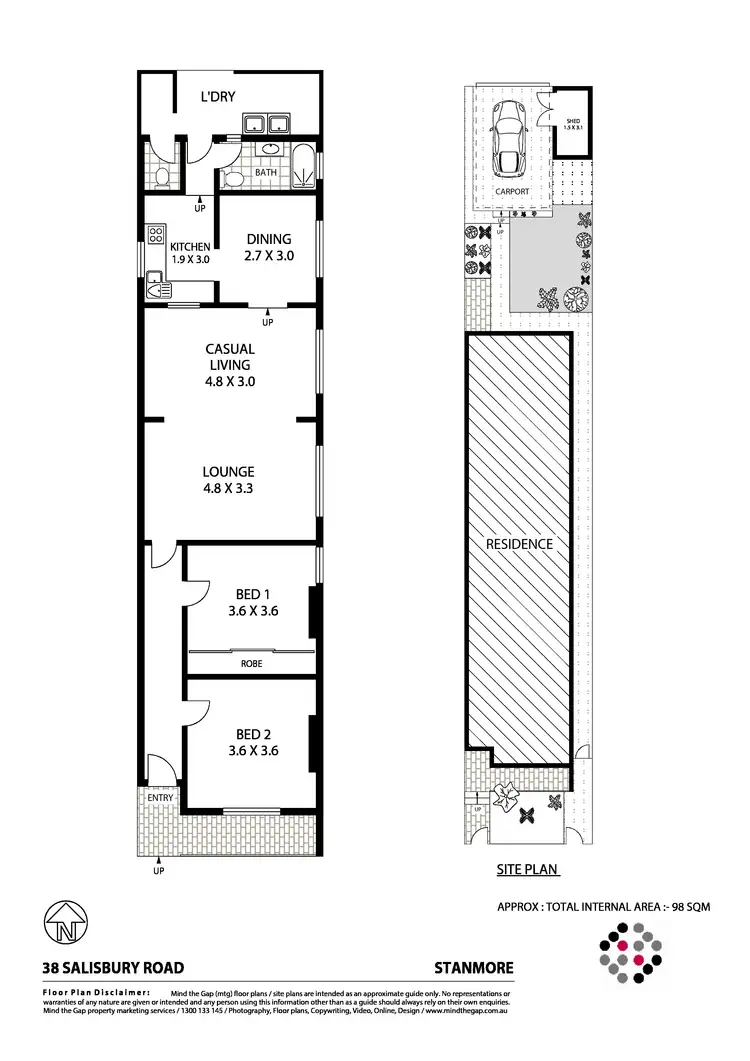 Floorplan of Homely house listing, 38 Salisbury Road, Stanmore NSW 2048