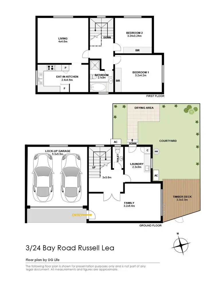 Floorplan of Homely townhouse listing, 3/24 Bay Road, Russell Lea NSW 2046