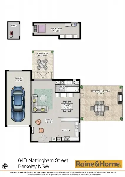 Floorplan of Homely house listing, 64B Nottingham Street, Berkeley NSW 2506